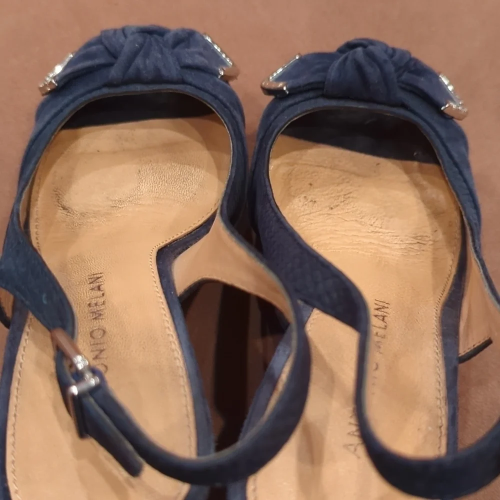 Antonio Melani Women's Leather Wedge Heel Size 6.5